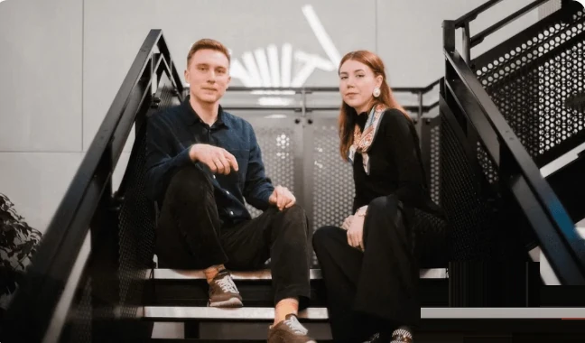 LetsData co-founders Ksenia Iliuk and Andriy Kusyy.